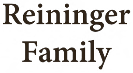 Reininger Family text logo.