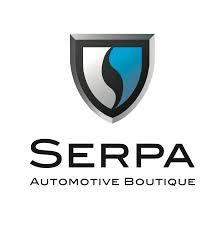Serpa Automotive Boutique logo with a shield design.